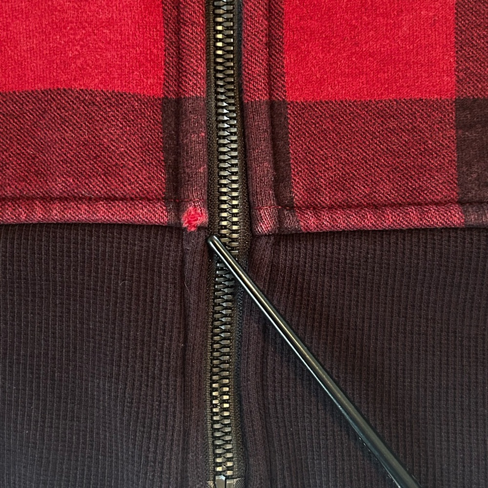 Flaw Lululemon Scuba Jacket Sz 4 Buffalo Check Lumberjacket - Picture 10 of 11